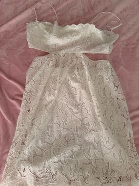 Express White Lace dress Branded Label